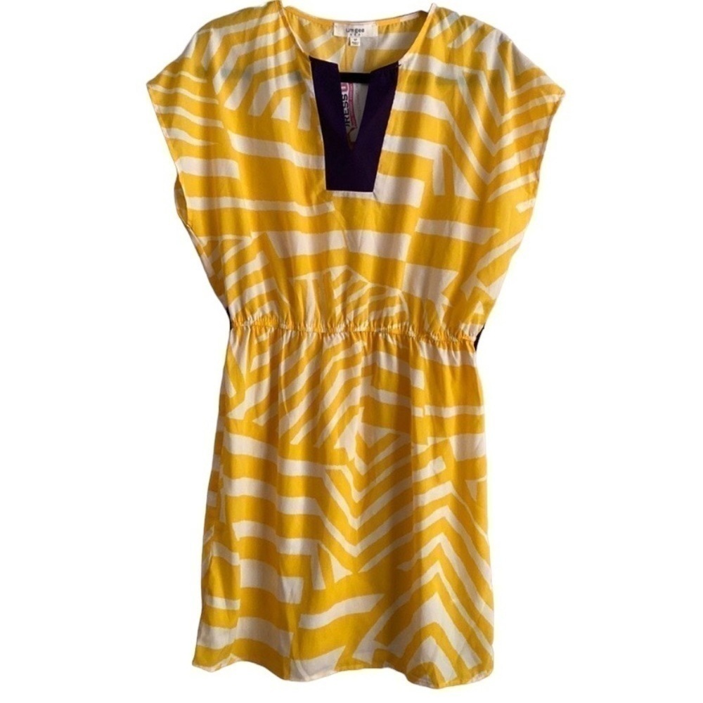 Umgee women mini dress women  M striped vacation beach soft casual shift